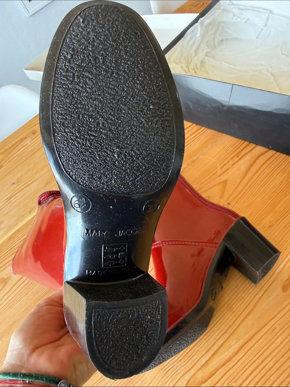 Marc Jacobs Red Patent Rain Boots - Picture 9 of 16